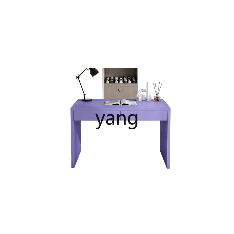 

Yjq Light Luxury Advanced Design Desk Modern Minimalist Office Writing Long Desk