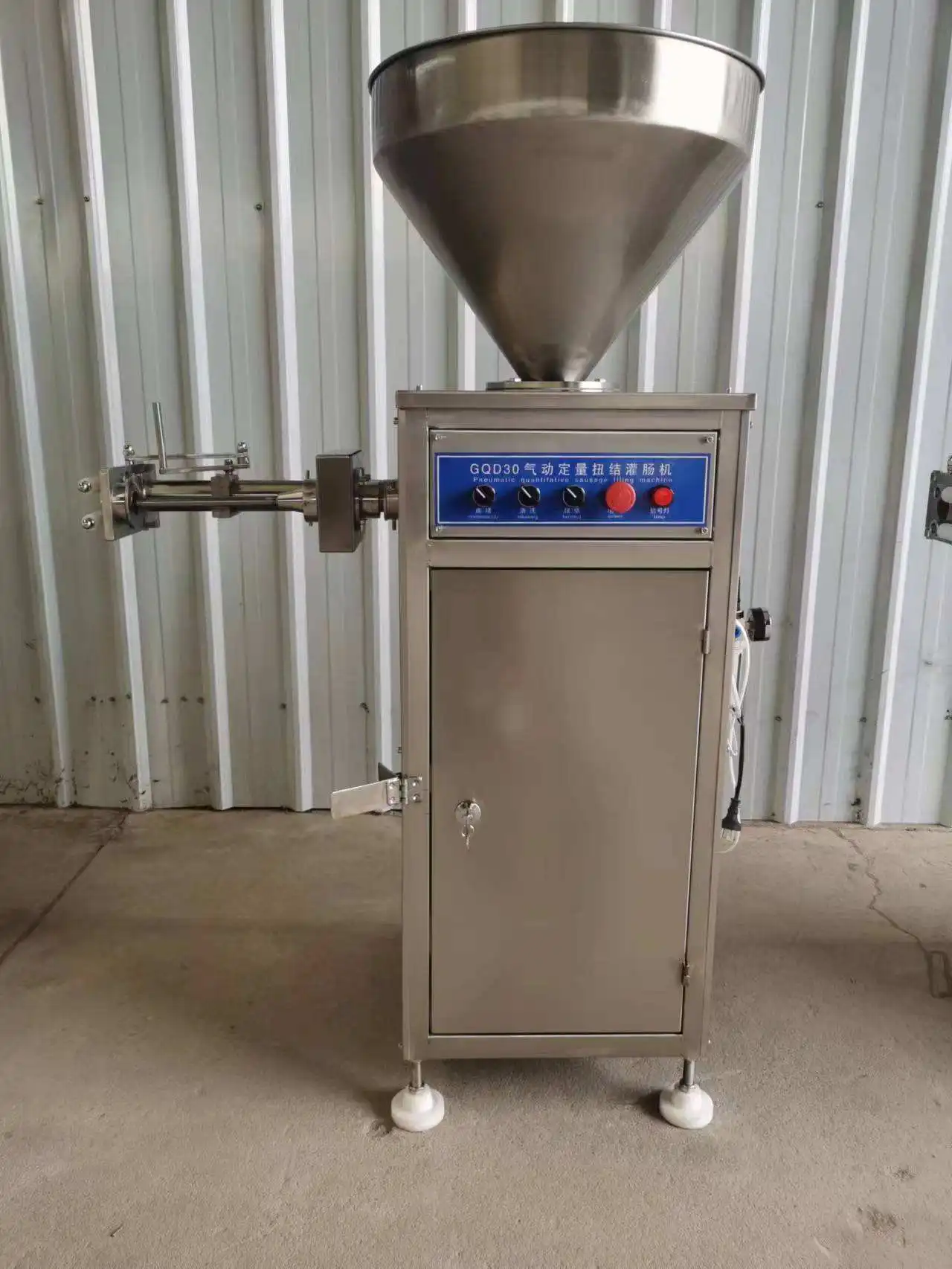 2026-Automatic Quantitative Twisting Sausage Filler Stuffer Machine Hydraulic Enema Machine for Sausage Filling
