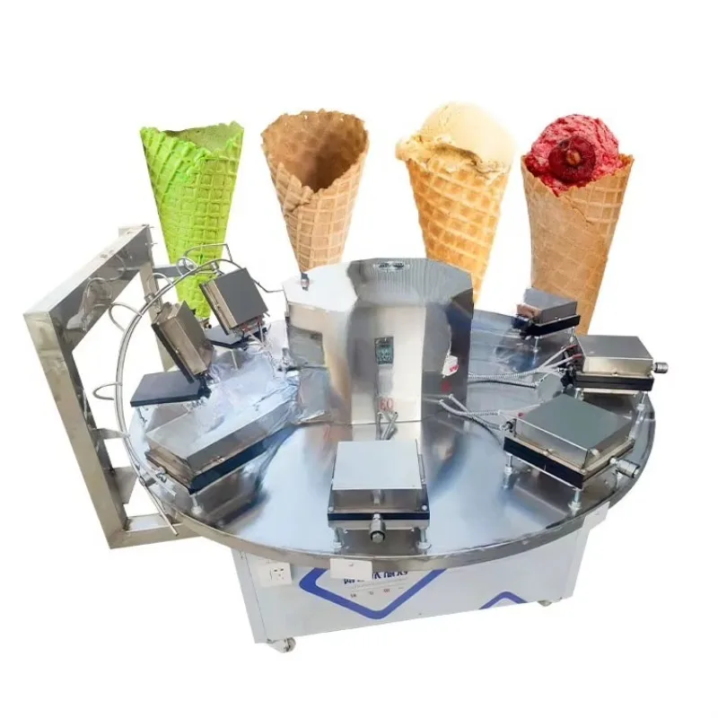 Custom Made High Output Rolled Wafer Maker Egg Waffle Coconut Rolls Waffle Tube Machine