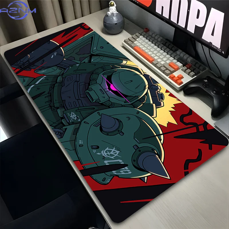 Anime Mouse Pad E-sports Gaming Accessories Mechanical Warrior G-gundam Z-zaku II Computer Desk Mat Keyboard Pad Gamer Mousepad