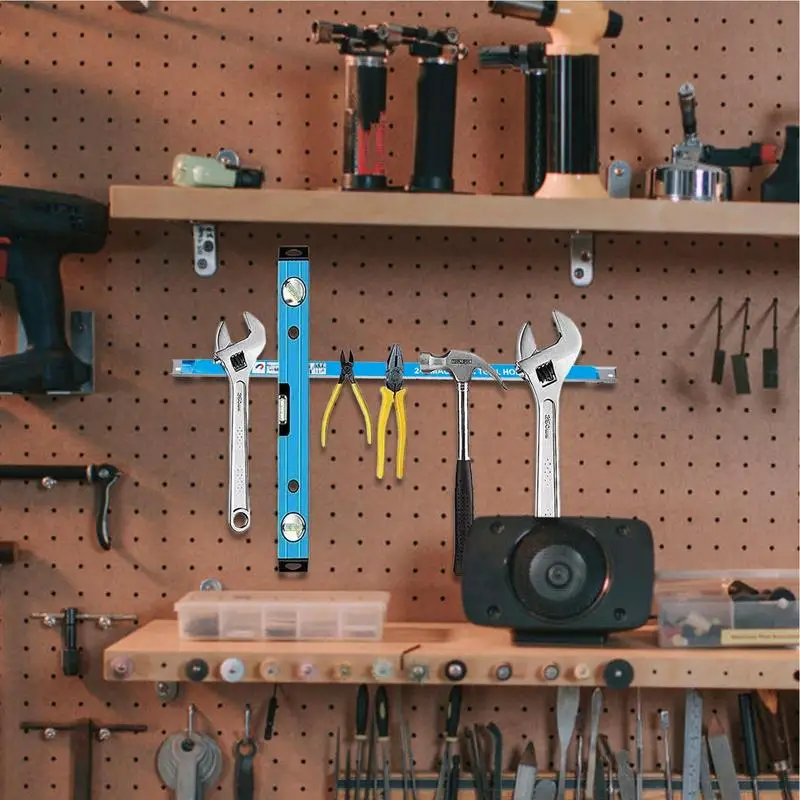 Portautensili magnetico Barra degli attrezzi resistente Salvaspazio Portautensili in metallo per officina Garage Casa 8,12,18,20 pollici