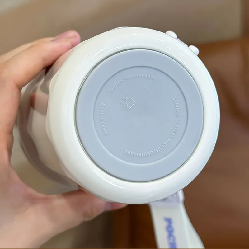 كوب معزول جديد للنساء من الفولاذ المقاوم للصدأ كوب ماء للطلاب والأطفال كوب قهوة محمول باليد