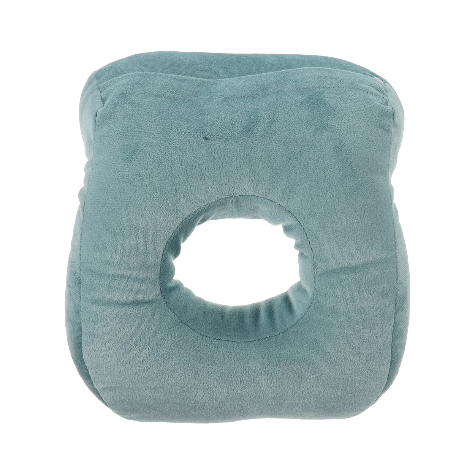 

Memory Foam Nap Pillow Desk Donut Cushion Relieves Tailbone Pain Sea Blue Removable Cover Easy Clean Supports Sleep Quality