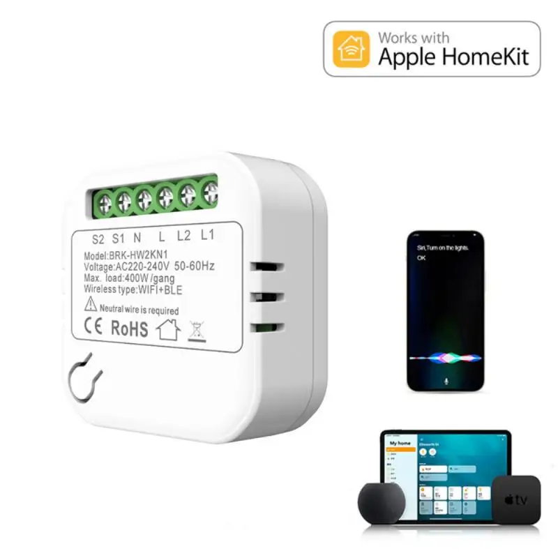 Smart WiFi Switch Mini Smart Circuit Breaker Smart Home Kit Module Voice Control For Homekit/Alexa/Google Homepage/AliGenie