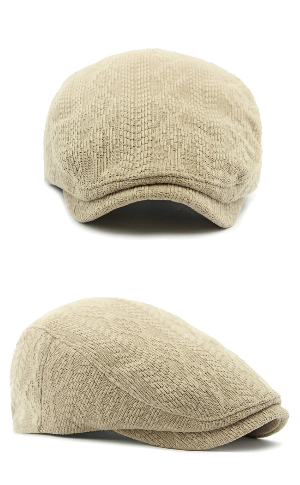 HT4575 Berets Herbst Winter Gestrickte Hut Kappen für Männer Frauen Vintage Künstler Maler Baskenmütze Hut Ivy Flache Kappe Männlich Weiblich Baskenmütze Kappen – Detail 9
