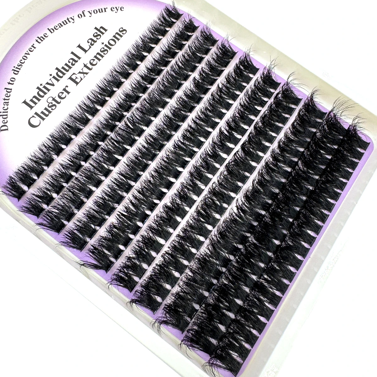 10 Reihen 5D flauschige dicke Wimperncluster 60-160D D/DD Curl Wispy Einzelwimpern 8–16 mm Mix Wimpernverlängerungen Falsche Wimpern – Detail 3