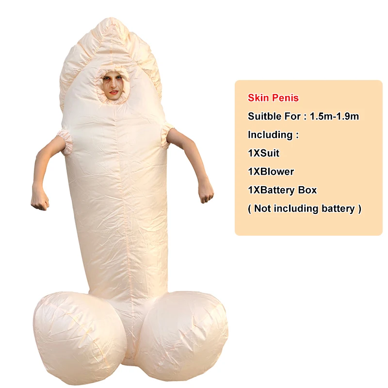 Penis Inflatable Costumes Adult Jumpsuit Funny Dress Holiday Paty Halloween For Adult Penis Inflatable Costumes Anime Cosplay