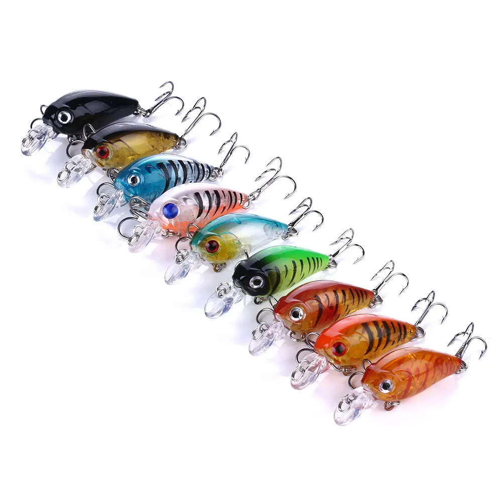 12/10/8/5/3Pcs Crankbaits Set  Mixed Colors Bait 4.5cm 4g Fishing Lure Minnow Wobbler Bass Swimbait Sea Swim Hard Sinking Tackle