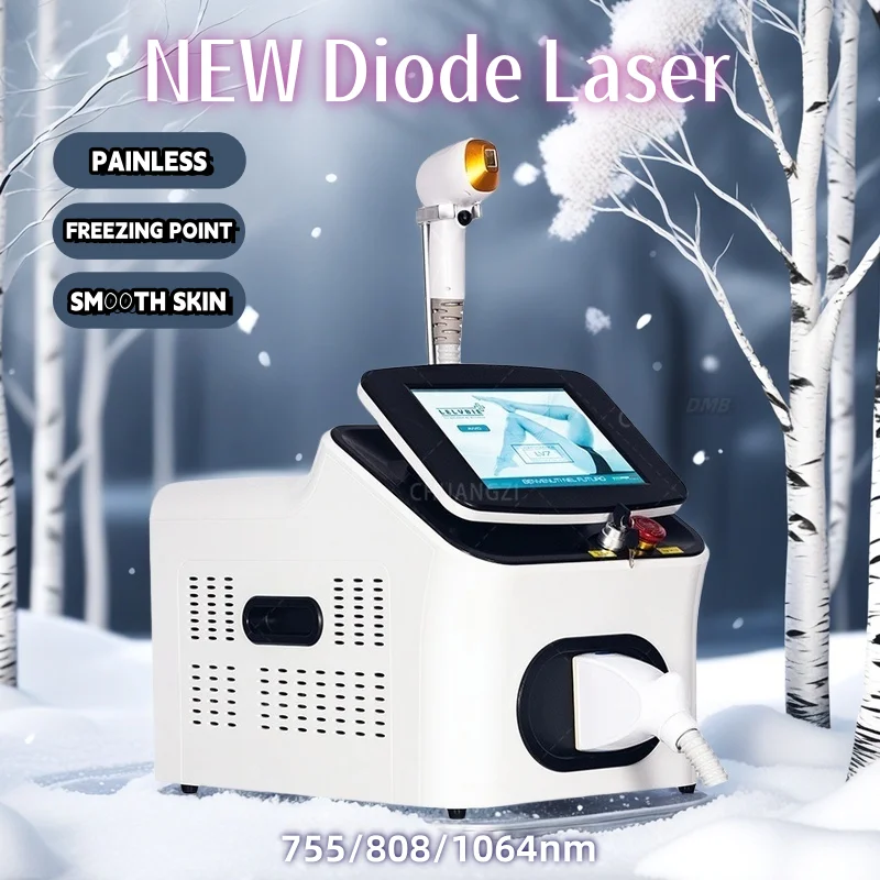 

Professional Medical 808nm Diode Laser Depilador Ice Titanium Painless Permanent Hair Removal Ice Titanium Painless For Women