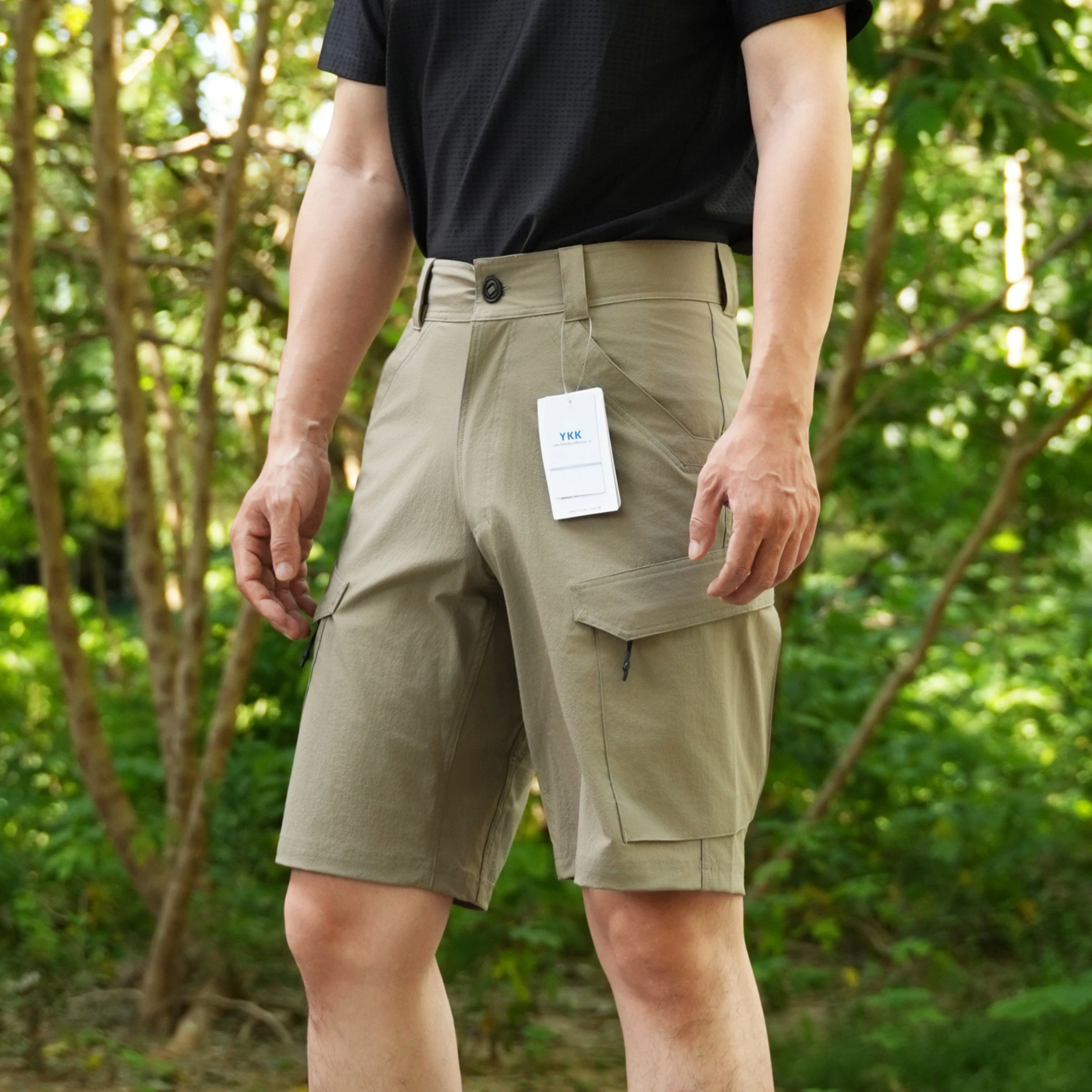 Summer Quick Dry Tactical Nylon Shorts | Lightweight Outdoor Hiking Cargo Shorts for Men | Breathable 5-Inch Military Training P