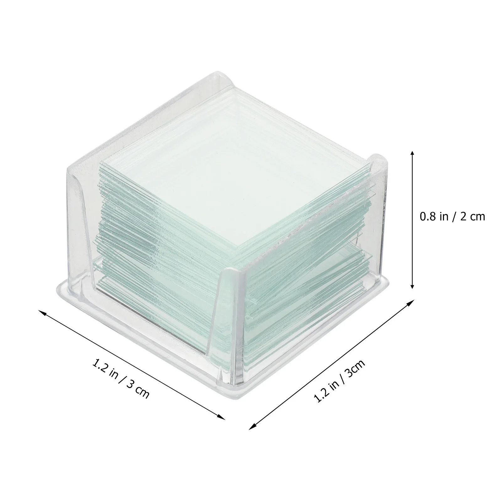 1000 個顕微鏡カバースリップ 24X24Mm 正方形ガラスラボ用カバーガラススリップ学生用科学教育教育