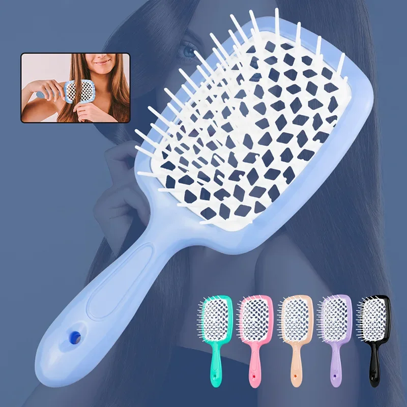 Scalp Massage Combs for Women Salon Hair Brush Air Cushion Combs Hair Comb Ponytail Combs Hollowing Out Fashion Hair Accessories