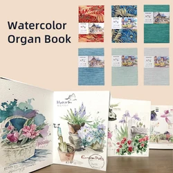 Pure Cotton Organ Watercolor Handbook Medium/Fine Lines Water Color Paper Pad Sketchbook for Students Artists Art Supplies