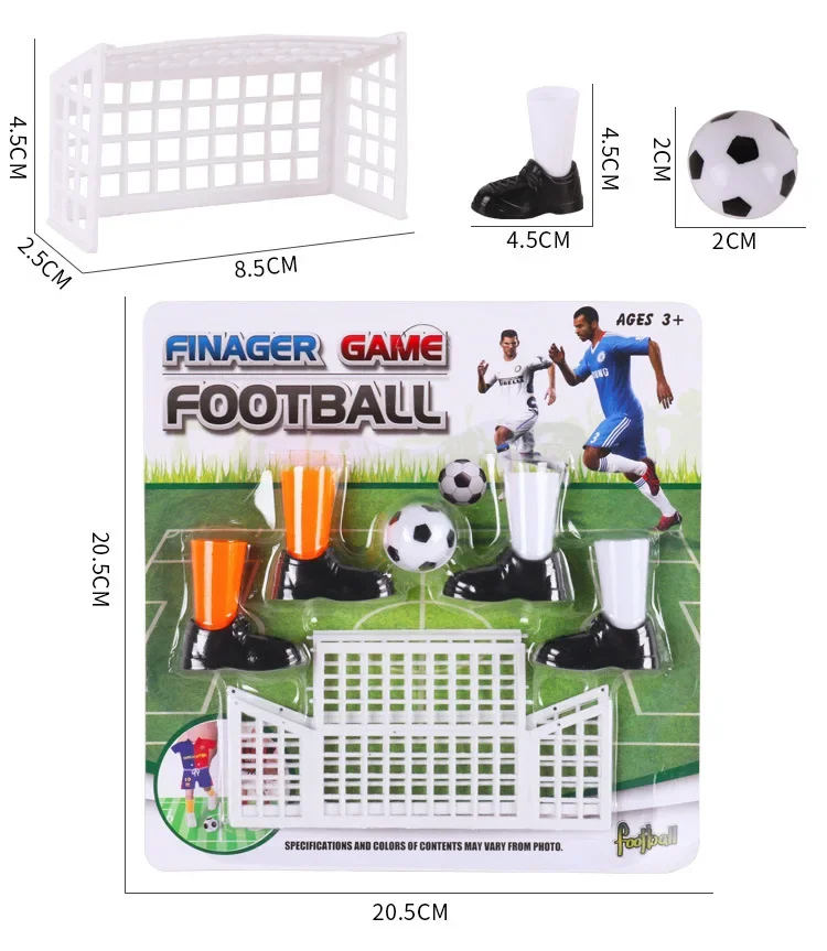 Juego de fútbol con dedos, dos objetivos, divertido juguete de fútbol para fiesta familiar para fanáticos, regalos de Club, juego de mesa para niños, diversión y entretenimiento