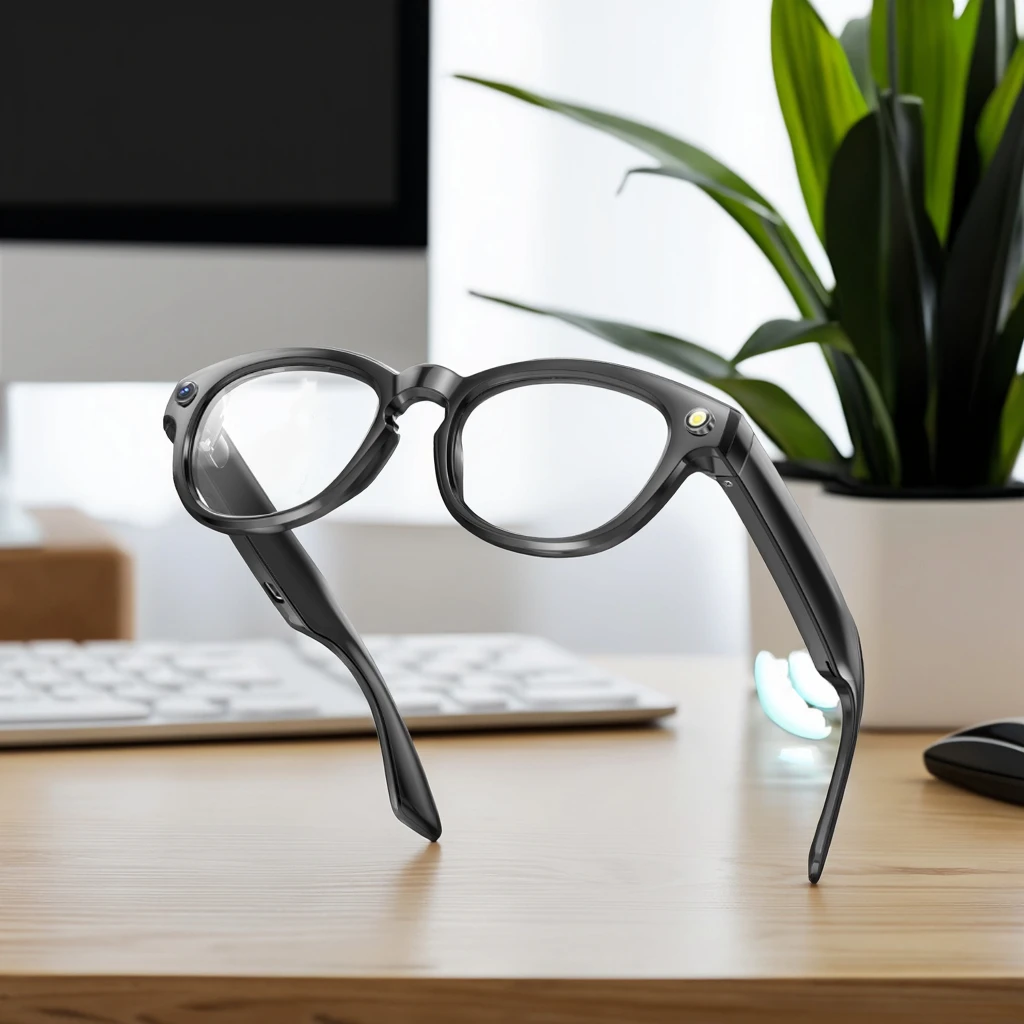 

Optimal Video Conferencing Travel Outdoor Smart Wearable Headset with Photo App Features for Smart Glasses