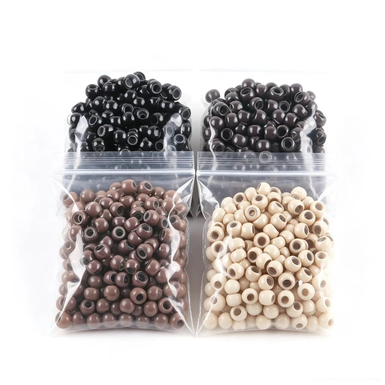 Silicone Nano Micro Ring 1000units Silicone Nano Rings Beads For Nano Tip Remy Hair Extensions With Two Nano Ring Threader