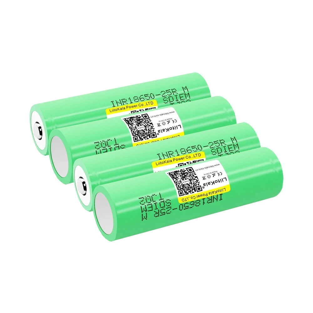 LiitoKala 2500mAh oryginalna bateria 18650 INR1865025R 3.6 V rozładowanie 20A dedykowana moc baterii + DIY nikiel