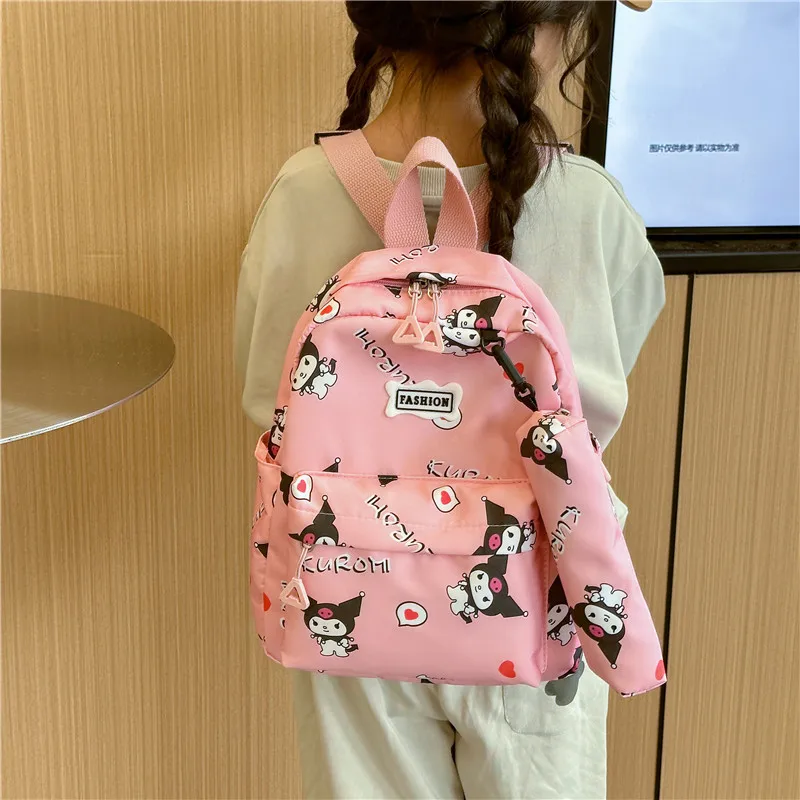 Yk2 Sanrio School Supplies Pencil Case Bag Kuromi Schoolbag Kindergarten High Capacity Anime Backpack Students Supplies Gift