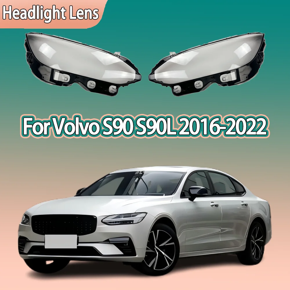 

Car Headlight Glass For Volvo S90 S90L 2016 2017 2018 2019 2020 2021 2022 Transparent Headlamp Shell Lens Cover Car Accessories