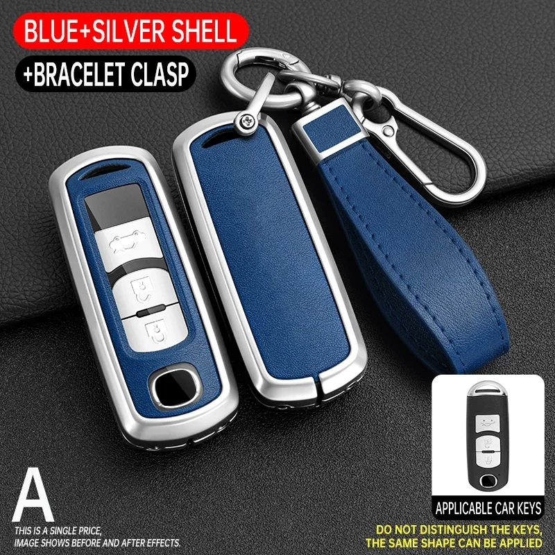 For Mazda Atenza Axela 2 3 6 Demio 2018 2019 2020 CX-5 CX5 CX-3 CX7 CX-9 CX30 2 3 4 Buttons Zinc Alloy Car Key Case Cover