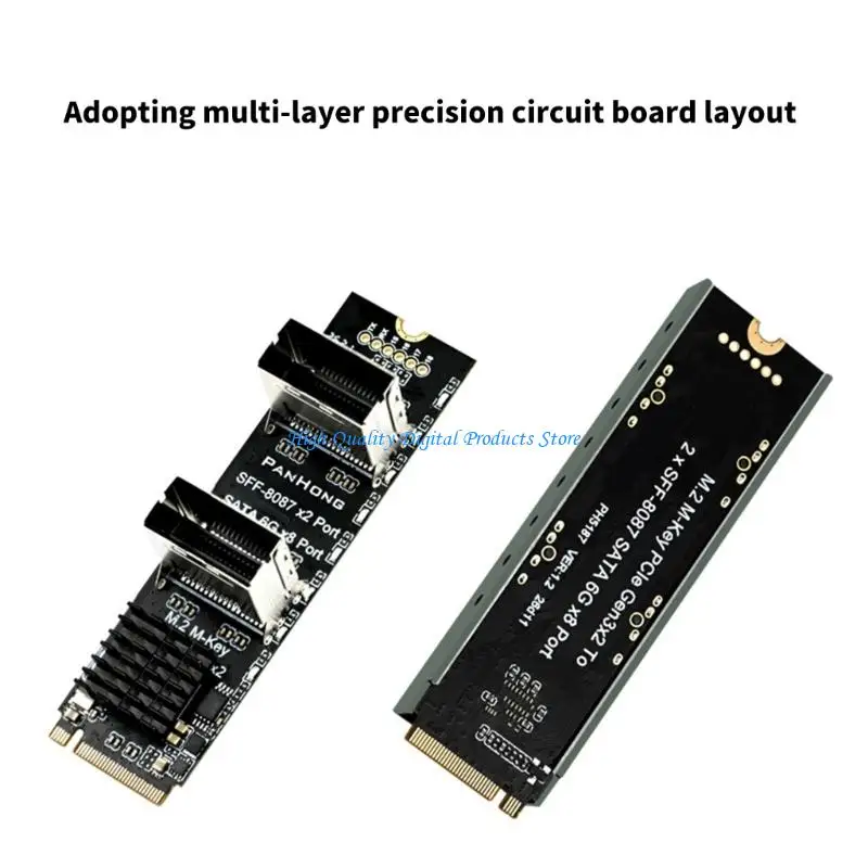 U2JE PCIe Storage Card with Two SFF-8087 Outputs, M Add-On Board for Eight Drive Routing in Media Library Storage Layouts Today