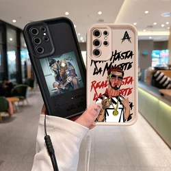 Anuel Hasta La Muertes Phone Case For Samsung A03 A04 A05S A10S A11 A12 A20S A21S A13 A14 A54 A34 A53 A33 Cover With Hand Strap