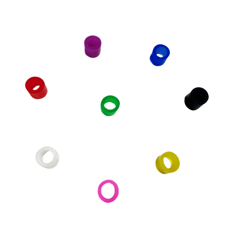 100 個歯科識別器具コードリングオートクレーブ歯科矯正シリコーンサークル口腔ケア歯科ツール用品