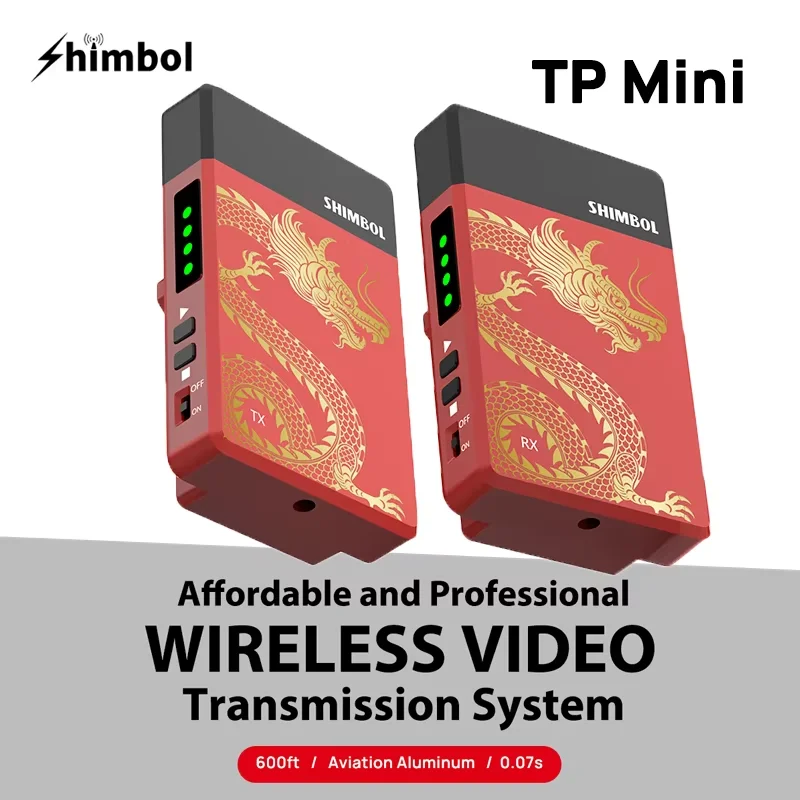 Shimbol tp mini sistema receptor de transmissão de vídeo sem fio 1080p hd 0.07s latência hdmi-compatível transmissão de 200 metros