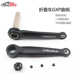 CRUZbike Folding Bike Crankset Ultralight 170mm Hollow Tech Crank Aluminum Alloy Bicycle Crank Chainwheel Parts Accessories
