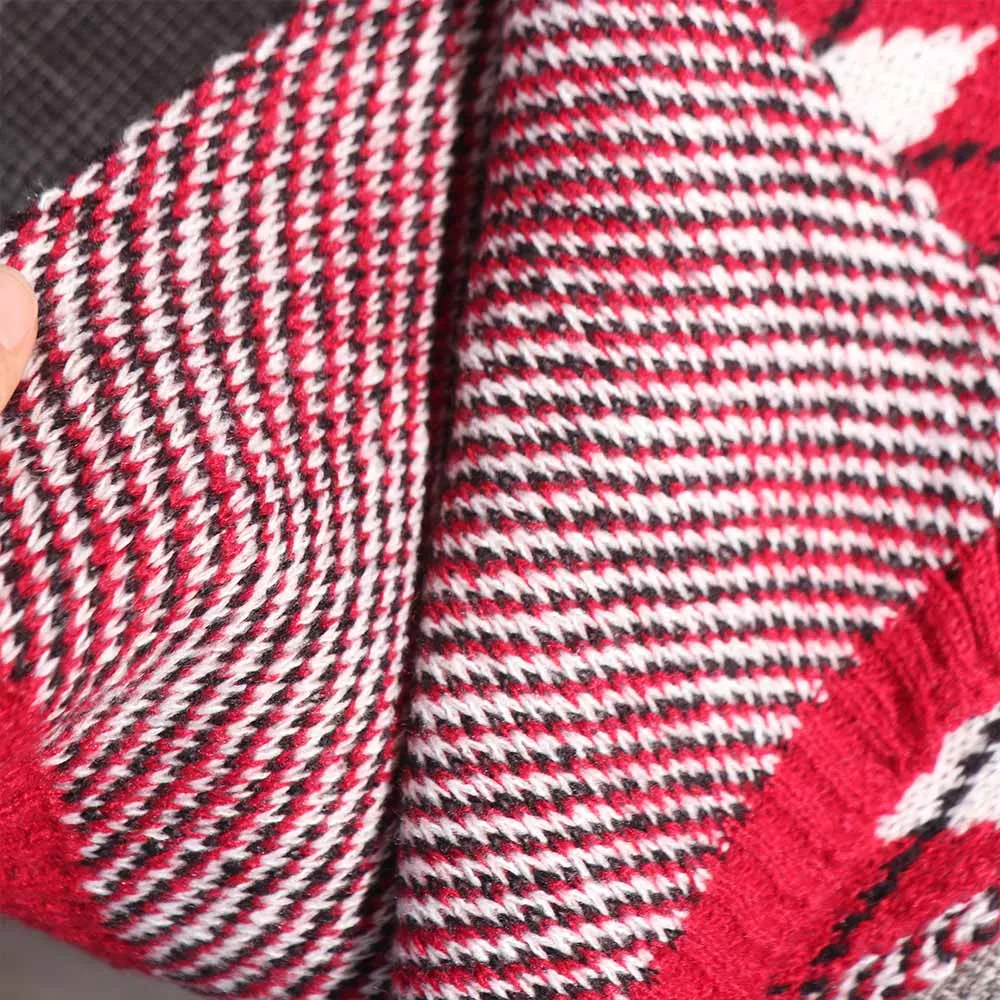 패션 한국 스타일 다이아몬드 체크 스카프 두꺼운 방풍 Y2K 체크무늬 스카프 롱 플래드 겨울 캐시미어 숄 여성/남성용