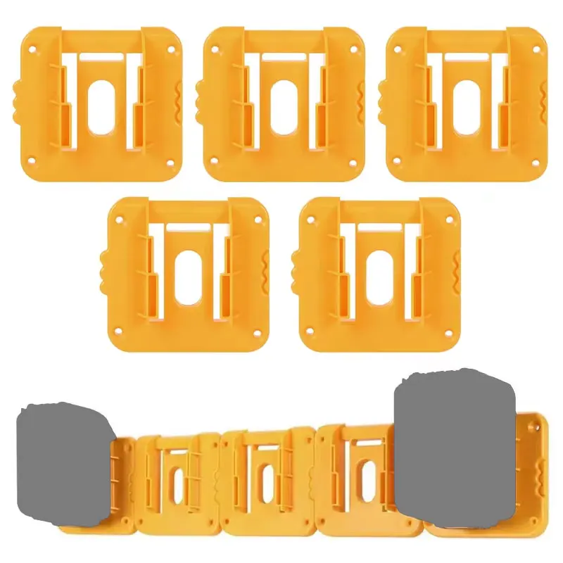 

1/2/5PCS Battery Holder Storage Rack for Dewalt 18V 20V Li-ion Battery DCB203 DCB205,Wall Mount Battery Dock for Workbench