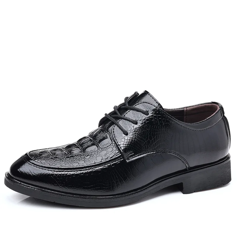 WHOHOLL 2025 New Dress Shoes High Quality Leather Formal Shoes Mens Big Size 38-48 Oxford Shoes for Men Fashion Office Shoe Men