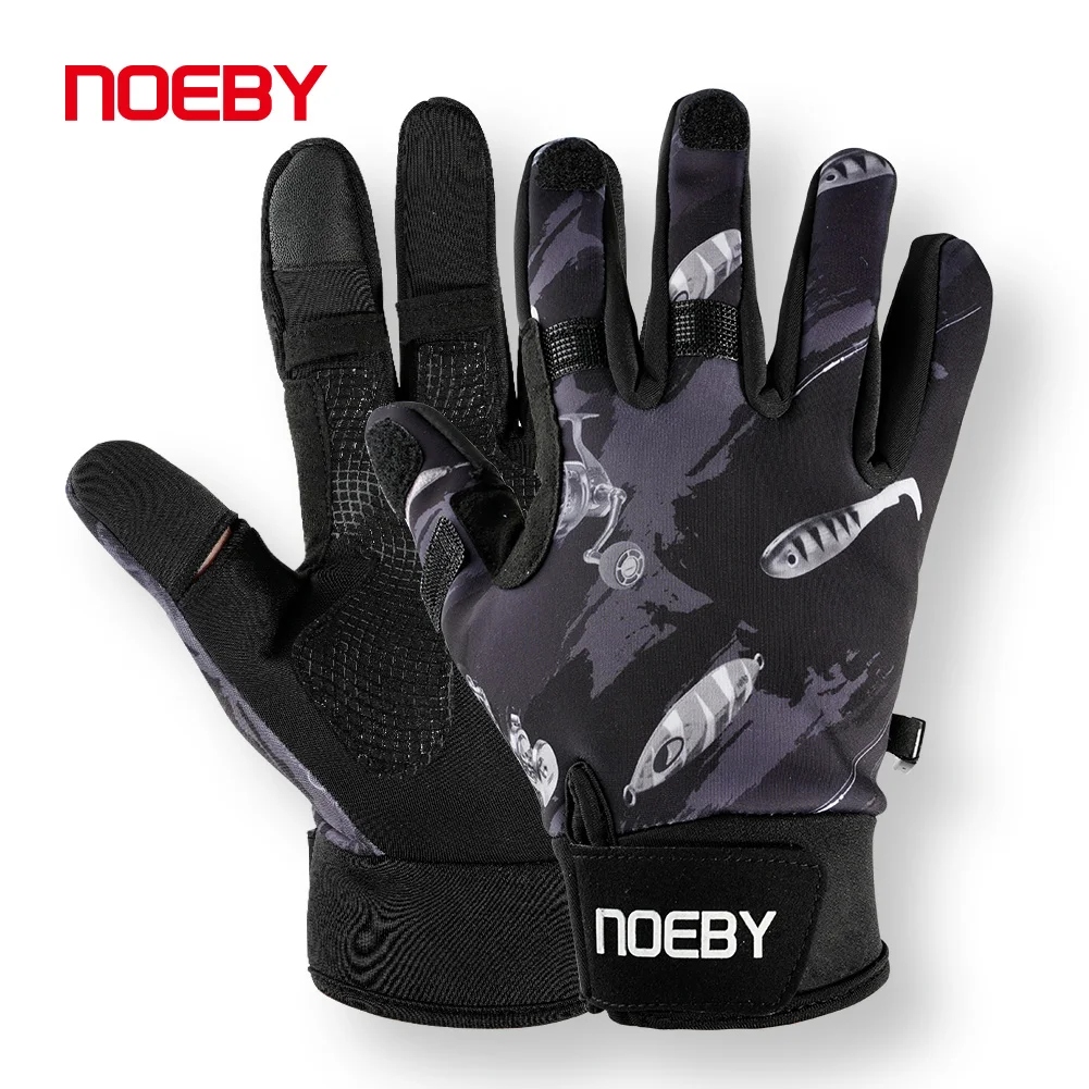 

NOEBY Winter Fishing Gloves Full Finger/Three Finger Women Men Anti-Slip High-quality Durable Breathable Comfort Gloves 1Pair