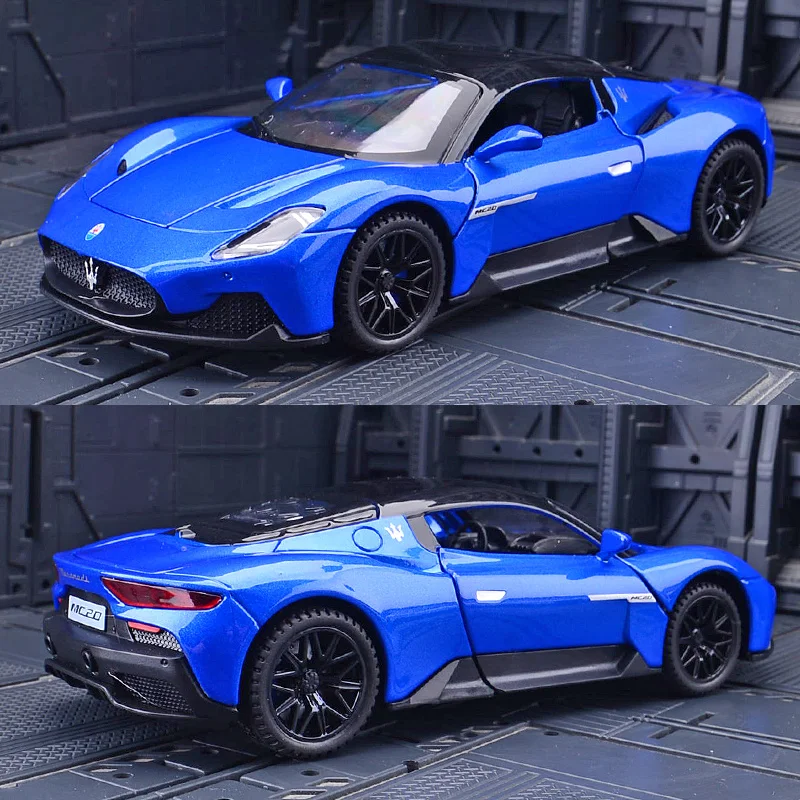 

1:32 MC20 спортивный автомобиль, имитационная модель, сплав, литье под давлением, металлические игрушечные транспортные средства, модель автомобиля, звуковой свет, игрушки, подарок для детей