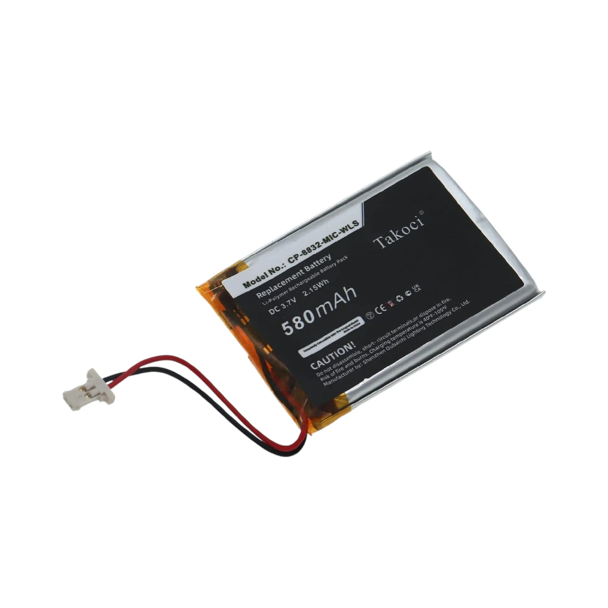

Communication & Conferencing Replacement Battery 580mAh for Cisco CP-8832 Wireless Expansion Microphone CP-8832-MIC-WLS