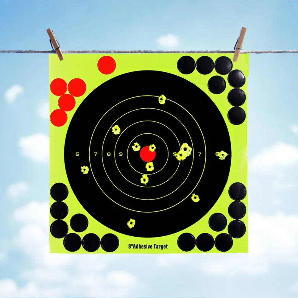 Y8-inch Splatter Target Reactive Shooting Target Shoot Train Target Paper Sticker For Shooting Competitions Practice
