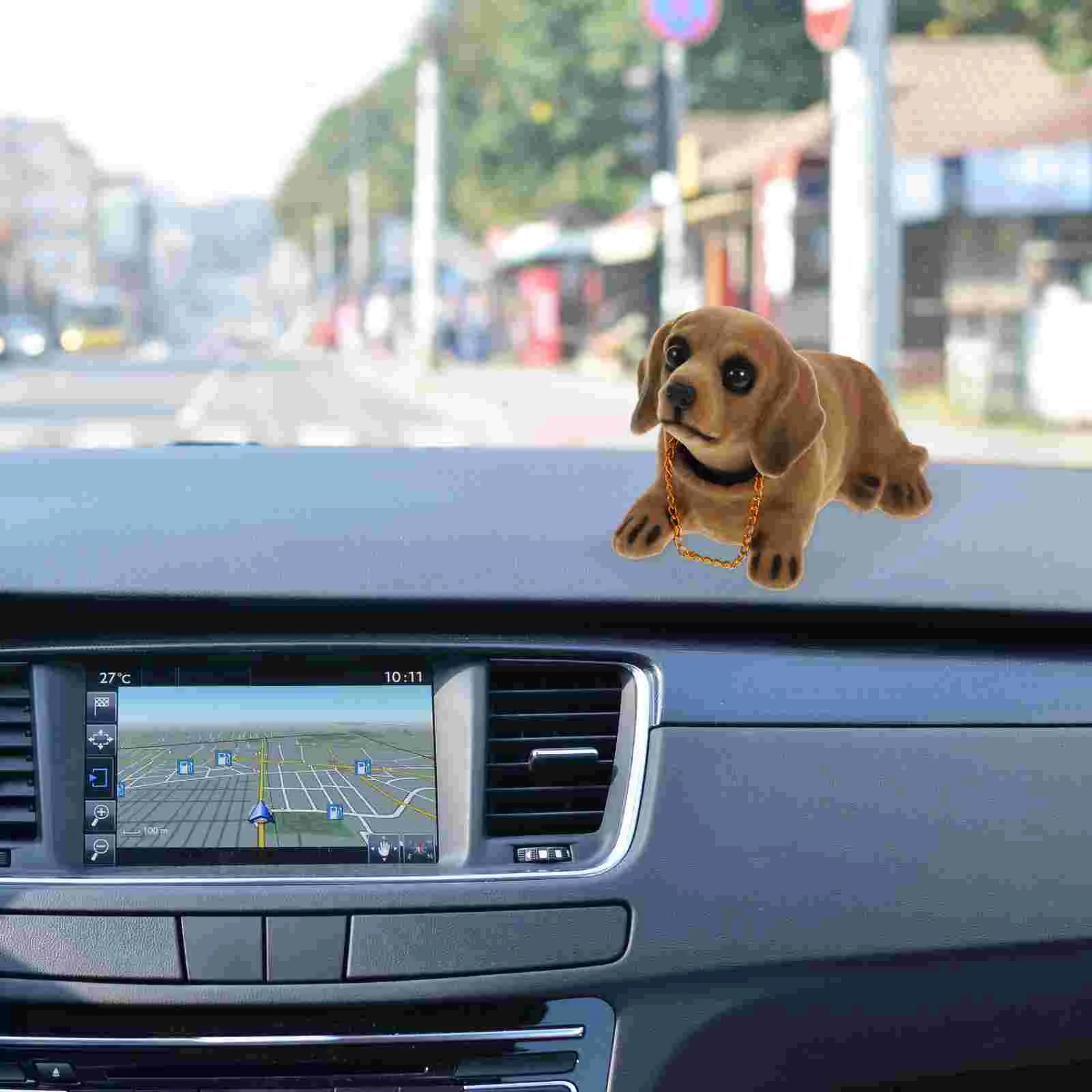 Rocking Head Dog Ornaments for Cars Dashboard Decorations Baby Interior Display Cartoon