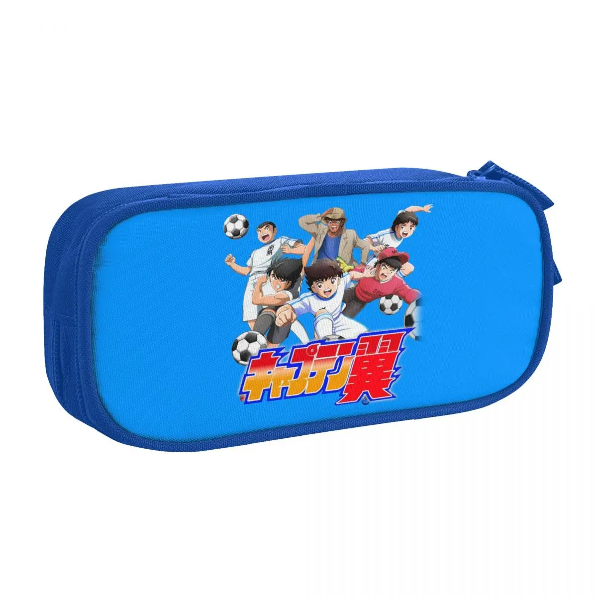 Custom Captain Tsubasa Newteam Cute Pencil Cases Girl Boy Large Capacity Boy Football motion Pencil Pouch School Supplies