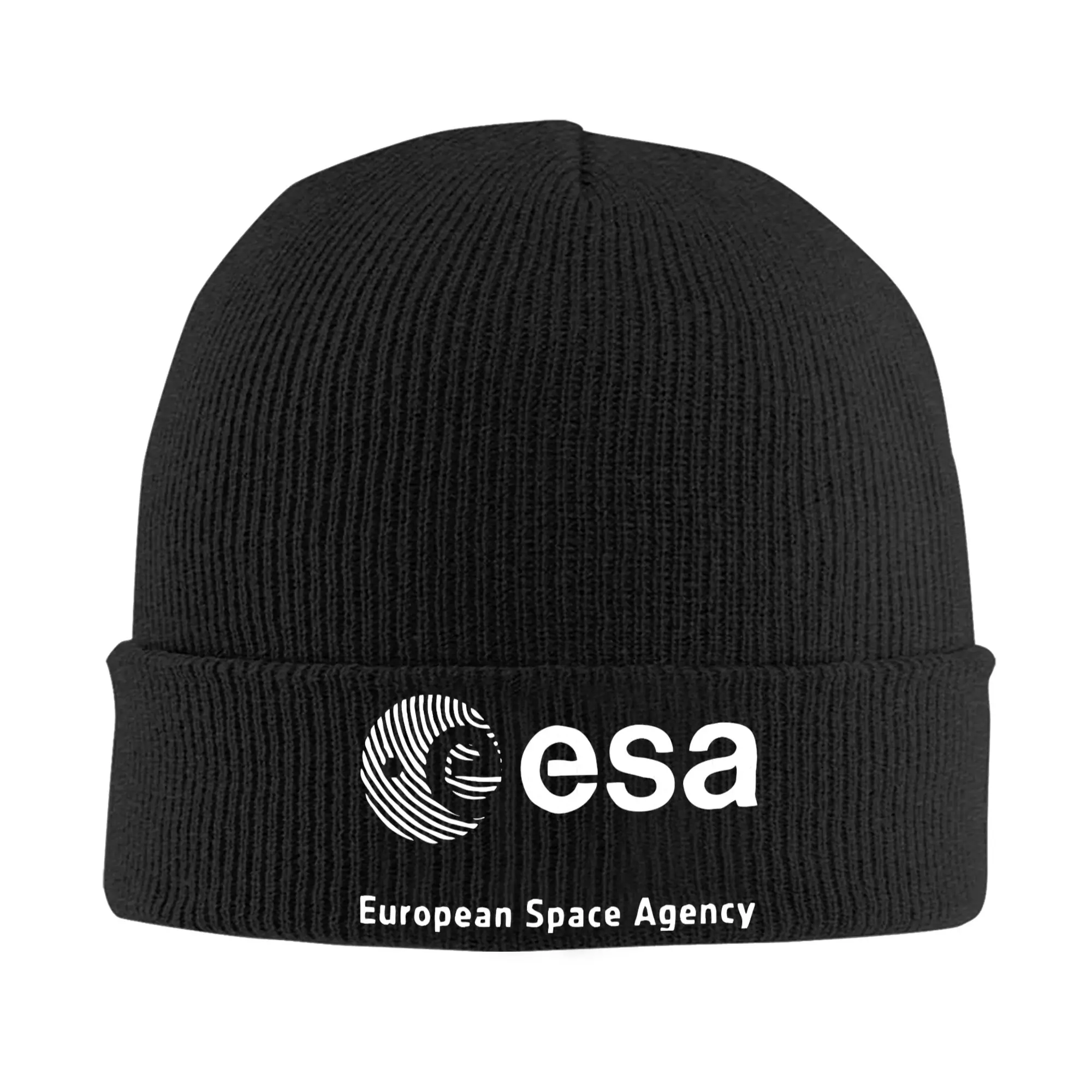 EESA European Space Agency Knitted Hat Beanies Autumn Winter Hat Warm Acrylic Color Esa Caps for Men Women Birthday Gift