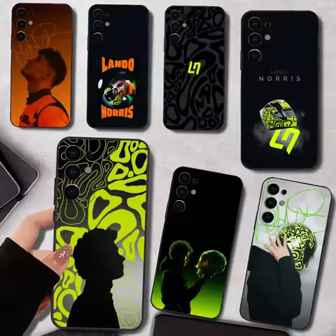 Racing Driver L-Lando N-Norris Phone Case Silicone Soft For Samsung S25,S24,S21,S22,S23,S30,Ultra,S20,Plus,Fe,Lite