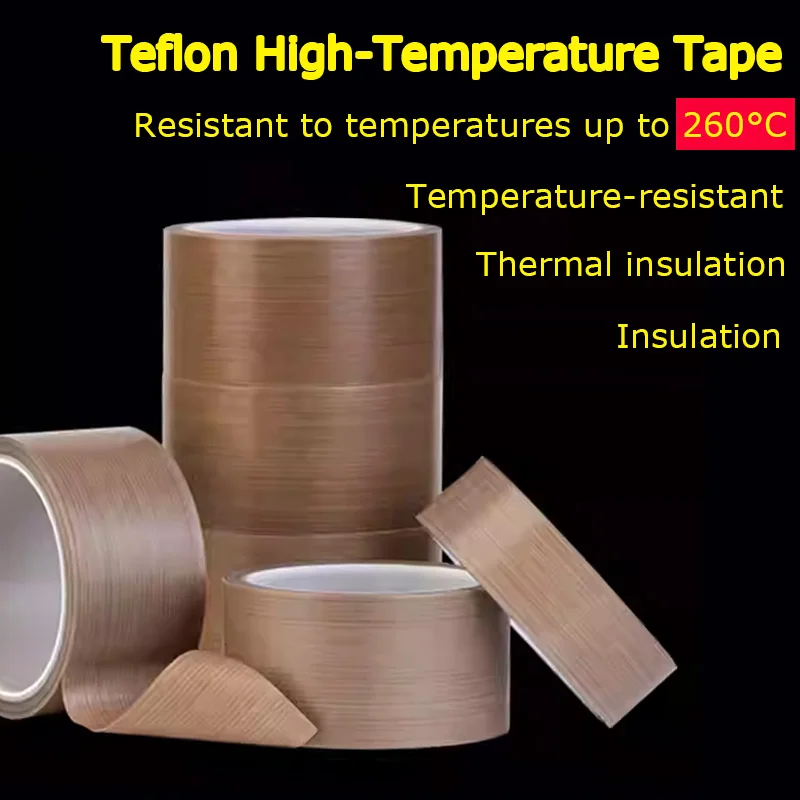 

Polytetrafluoroethylene (PTFE) Teflon Tape - High-temperature resistant, insulating, heat-resistant, burn-proof, fireproof, wear