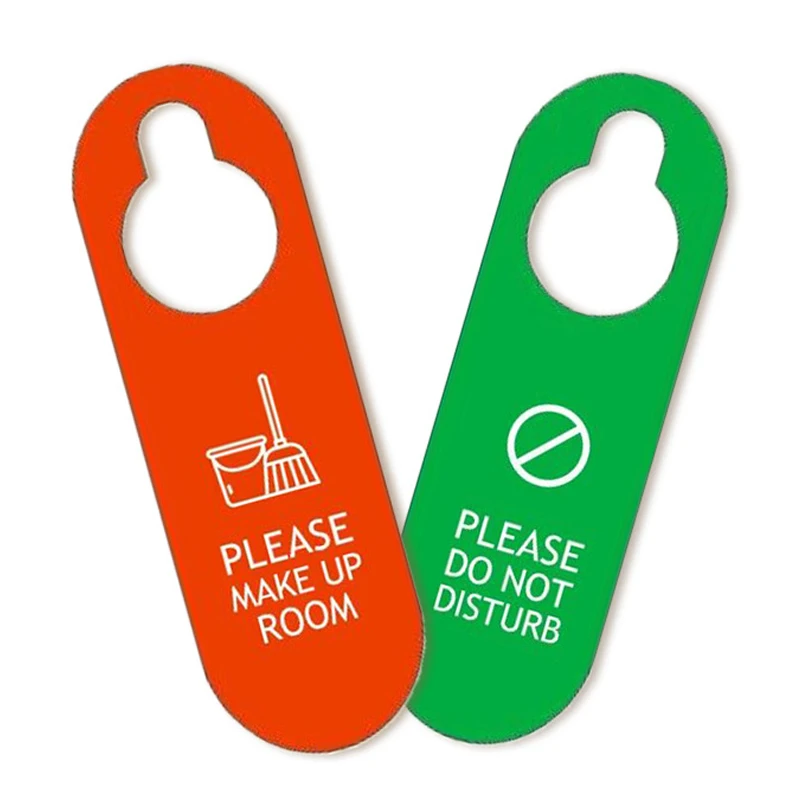 Please Do Not Disturb Sign Pendant Hotel Door Hanging Sign Double Sided Please Make Up Room Sign Board Prompt Board