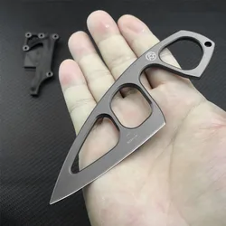 Outdoor Tactical Fixed Blade Knife Mini Neck Knife EDC Pocket Knife Self Defense Portable Small Outdoor Fishing Survival Knives