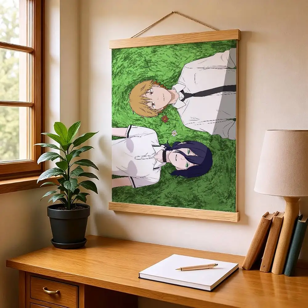 R-Reze and D-Denji Customizable HD Self Adhesive Waterproof Wall Art Poster