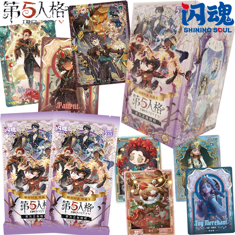 

New Shining Soul Official Identity V Collection Cards SSR QR UR Art Design Figure TCG Game Trendy Peripheral Cards Children Gift