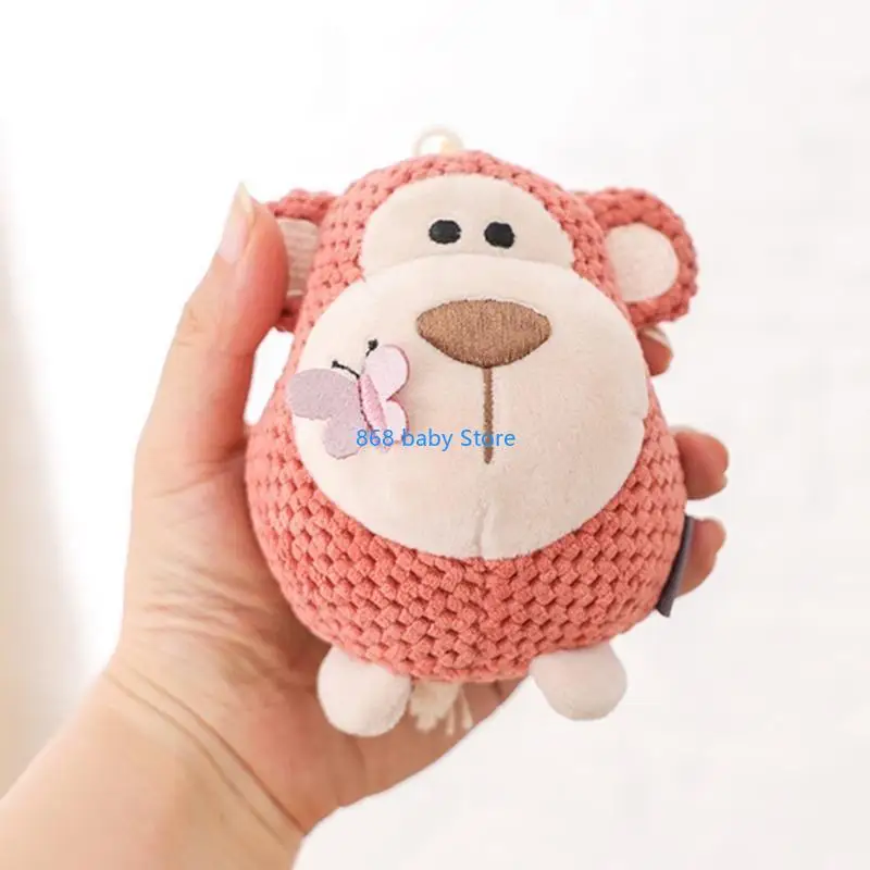 29EE 1Pcs Little Animal Cartoon Plush Toy for Doll, KeyChain Pendant School Bag Cartoon for Doll Toy for Family Decor
