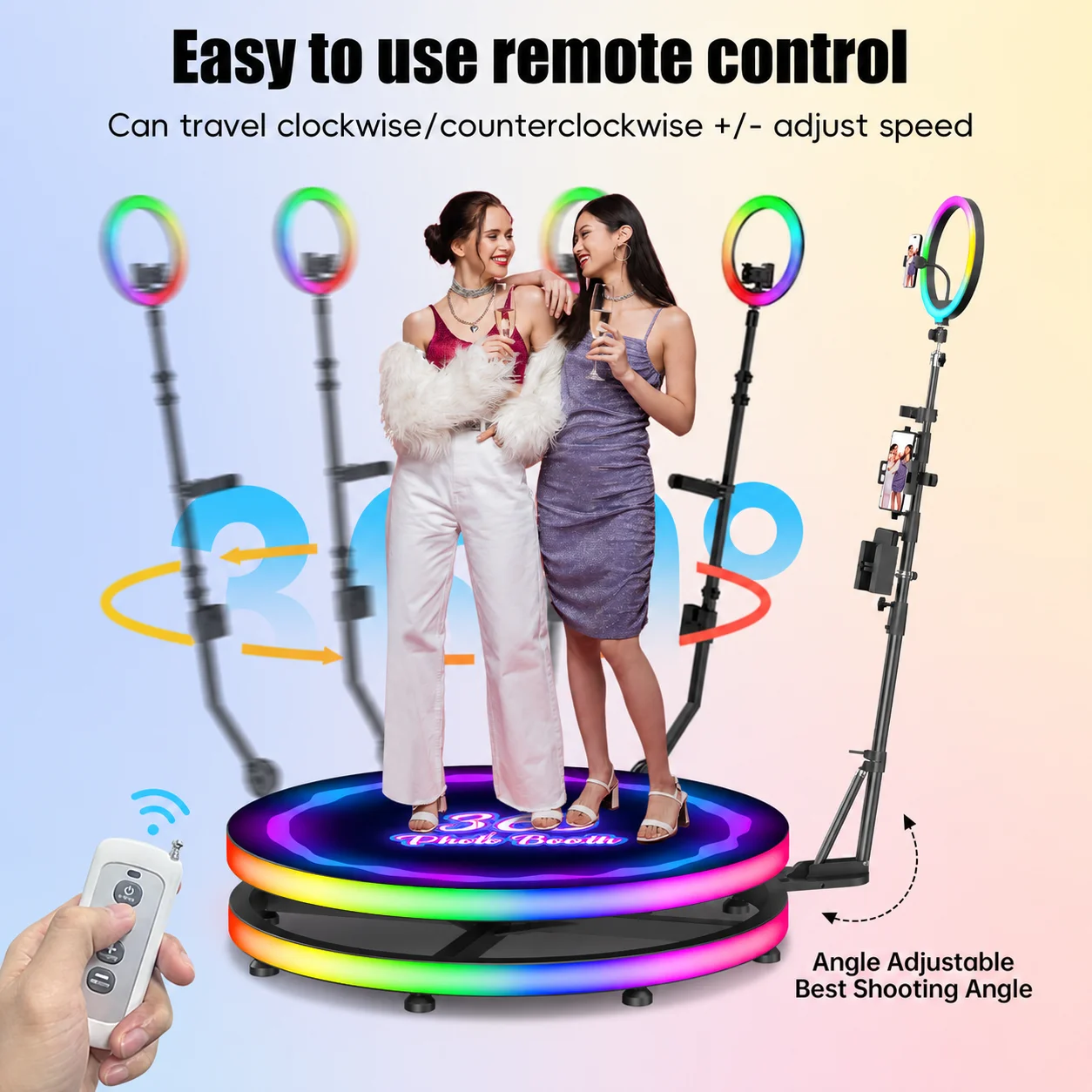 US Stock Rotating 360 Photo B - огляд і ціна Photography Lighting Kit Rental