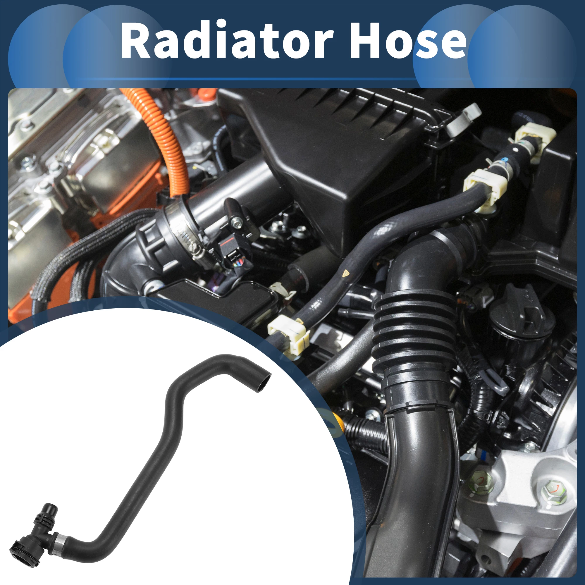 UXCELL Radiator Hose Heater Hose No.11531711381 for BMW 740i 740iL 1998-2001 Black Rubber 1 Pc Coolant Pipe Good Sealing