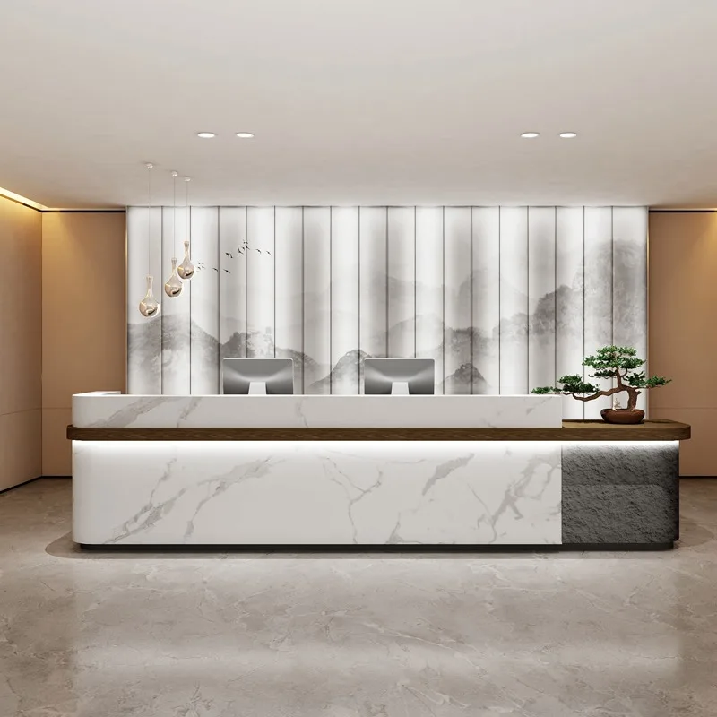 Clothing Store Reception Desks Nails Office Led Classic Clinic Reception Desks Front Cashier Mostrador Recepcion Furniture