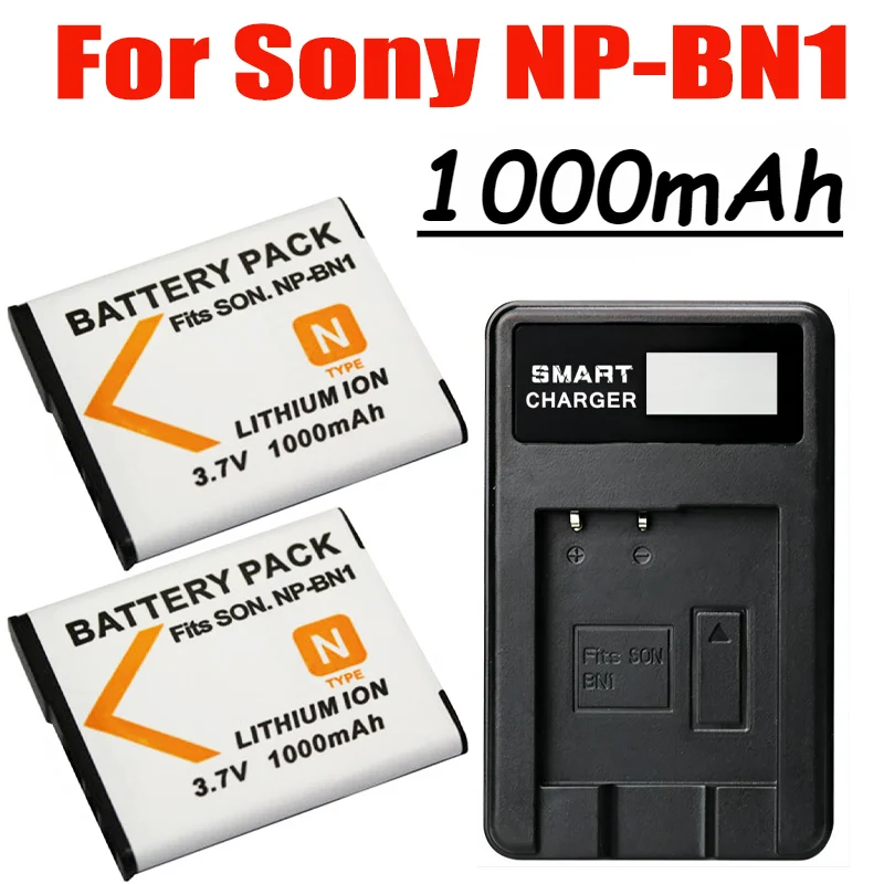 

1000mAh NP-BN1 NP BN1 Camera Battery for Sony Cyber-shot DSC-QX10 DSC-QX100 DSC-T99 DSC-T110 DSC-TF1 DSC-TX5 TX7 TX9 DSC-TX10